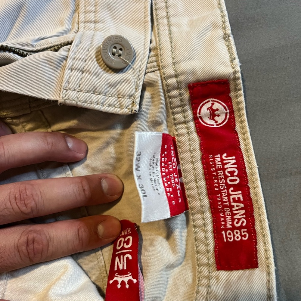 Men's Cream Jean Shorts